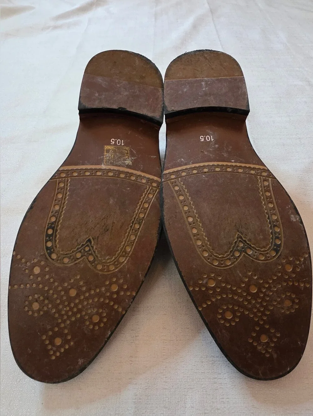 Bruno Marc Prince-6 Men's Oxford Dress Shoes Cap Toe Tan Brown Size Men's 10.5